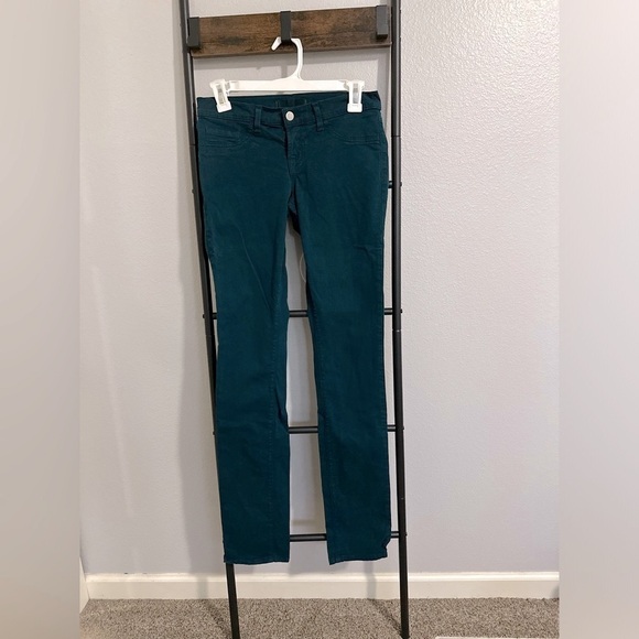 🚨J Brand Skinny Jeans Pencil Leg in Riviera Blue Green/Deep Teal. Size: 26. - Picture 3 of 9
